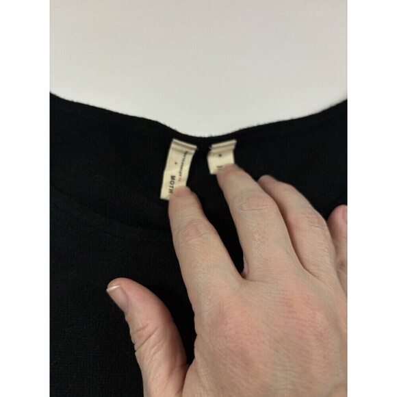 Moth Anthropologie Chester Sweater Dress Black Small Bell Sleeve - Picture 6 of 13